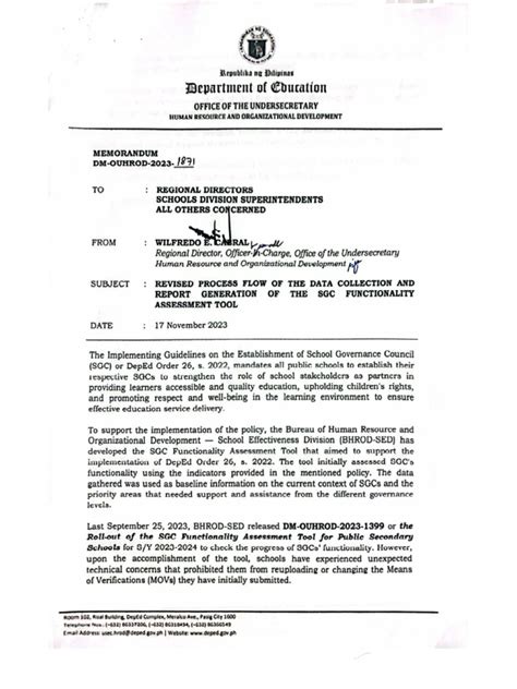 DM No. 0367, s. 2023 .